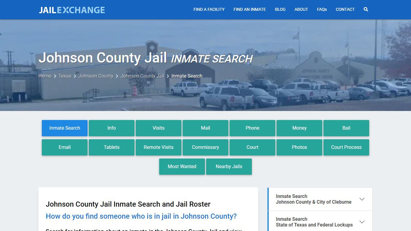 Inmate Search: Roster & Mugshots - Johnson County Jail, TX